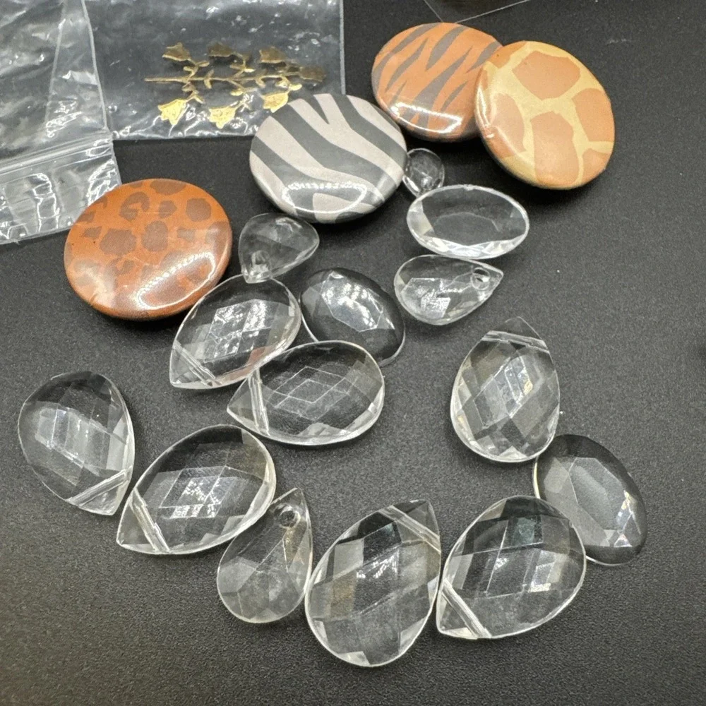 Bundle Of Scrapbooking / Crafting Supplies - ‎ Charms Beads Stickers